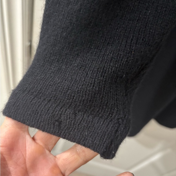 Lambswool and Angora Sweater Dress (Black) - Picture 6 of 9